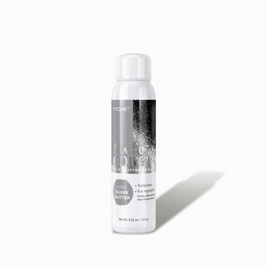 Tyche Magic Color Hair Glitter Spray – HLTS18 Silver Glitter – Temporary Shine Boost – 3.53 oz - ANNS BEAUTY SUPPLY